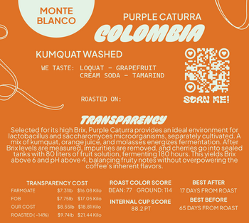 Colombia Washed Kumquat Purple Caturra