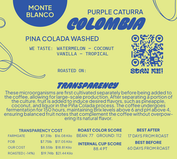 Colombia Washed Pina Colada Purple Caturra